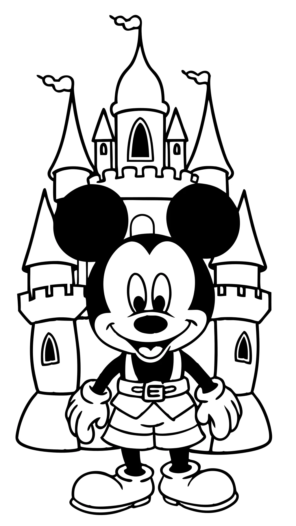 easy disney coloring pages